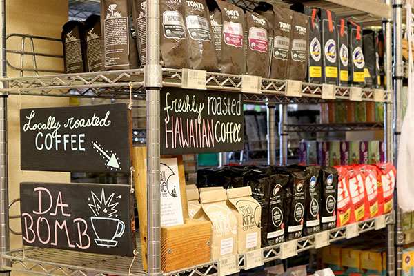 Organic Coffee Selection at Hoku Foods