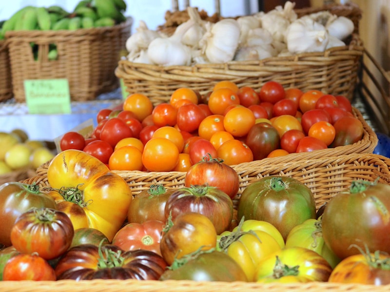 Organic local tomatoes